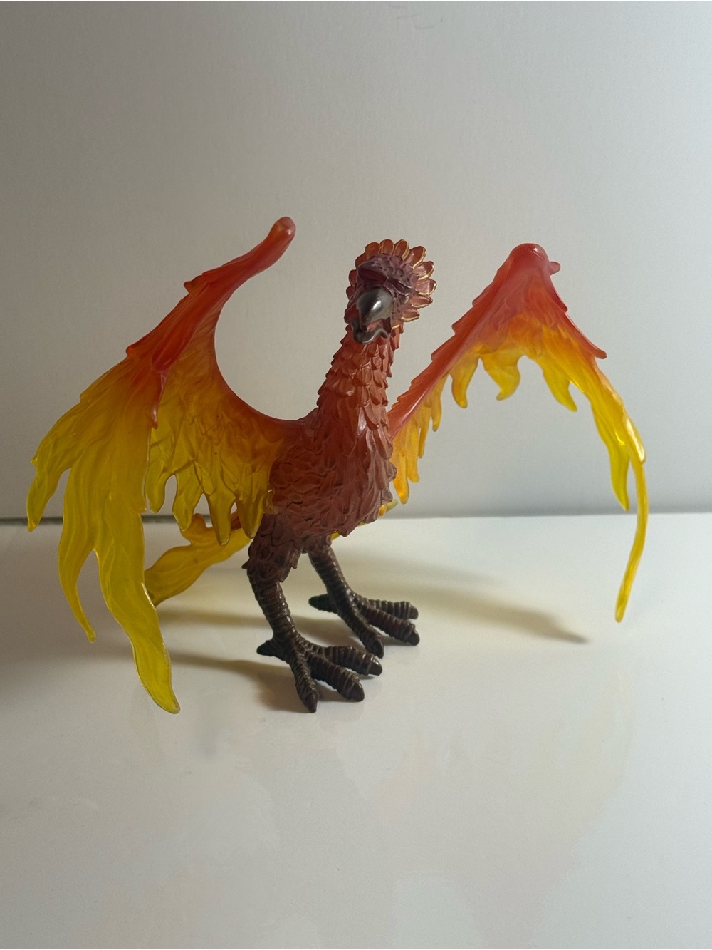 2007 Phoenix Mythical Realms Figure Safari Ltd Fantasy Creature Toy Winged Flame